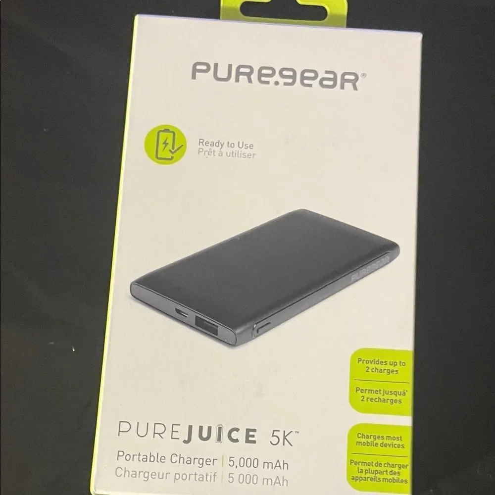 PureJuice 5K Portable Charger - Black